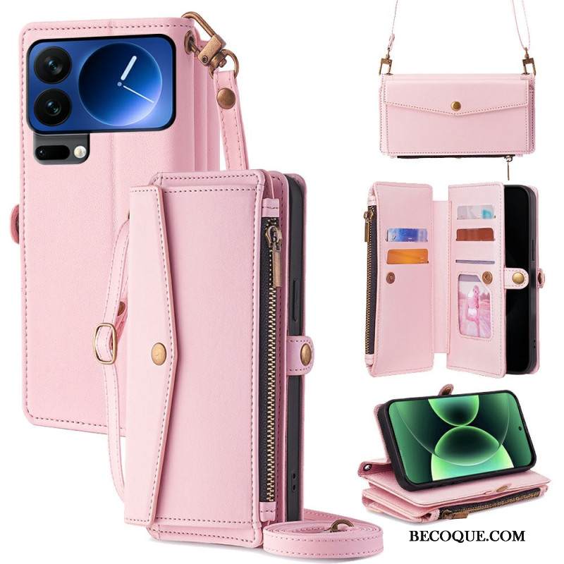 Kotelot Xiaomi 17 Pro Lompakko Olkahihnalla