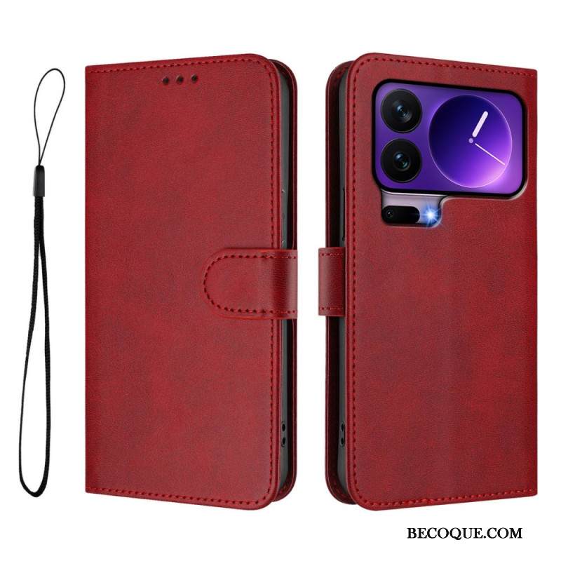 Kotelot Xiaomi 17 Pro Rfid-suojattu Nahkaefekti Suojakuori