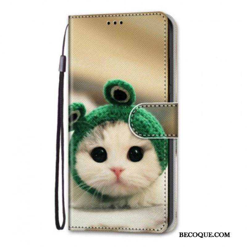 Kotelot Xiaomi Redmi Note 11 Pro Plus 5G Suojaketju Kuori Hauska Kissanpentu Hihnalla