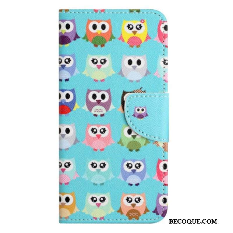 Kotelot Xiaomi Redmi Note 12 5G Suojaketju Kuori Raidallinen Pöllöheimo