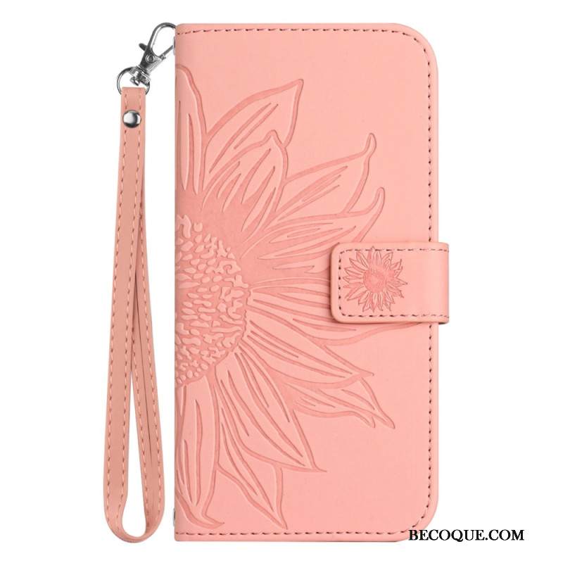 Kotelot Xiaomi Redmi Note 14 5g Puhelinkuoret Auringonkukkakuvio Ja Hihna