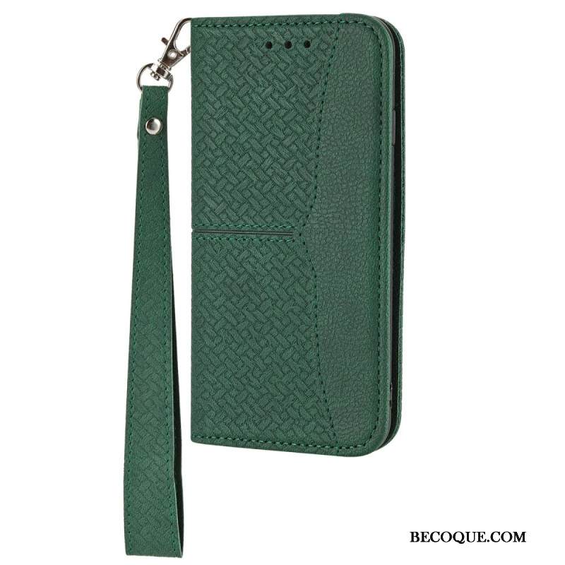 Kotelot Xiaomi Redmi Note 14 5g Puhelinkuoret Kudottu Tekstuuri Hihnalla