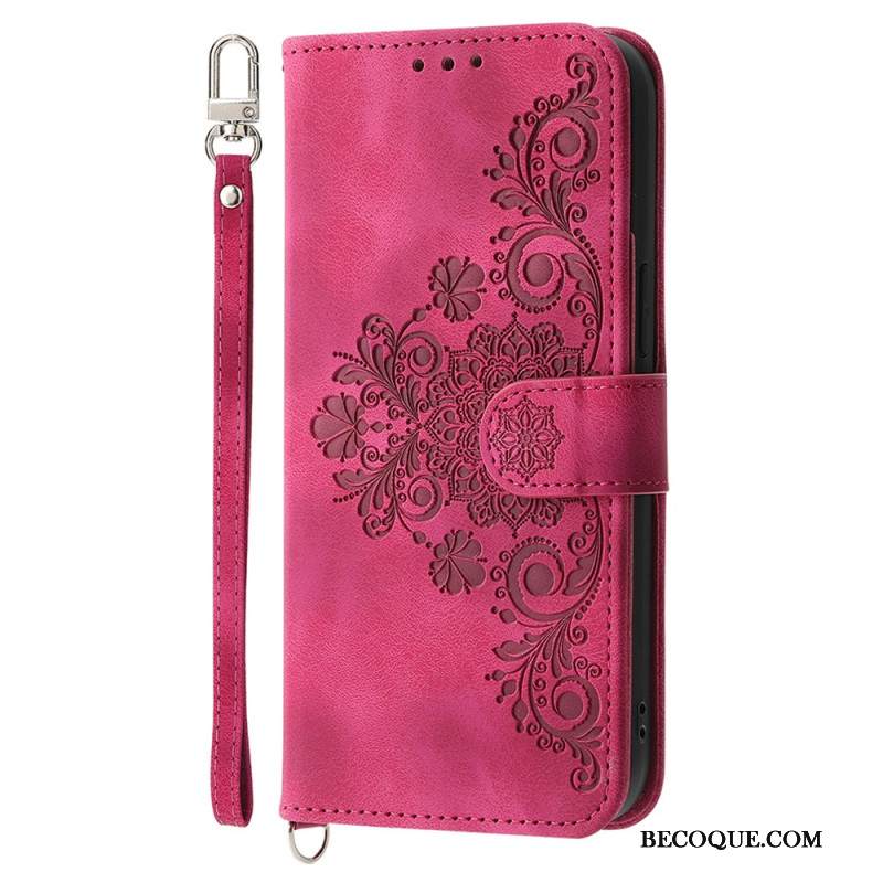 Kotelot Xiaomi Redmi Note 14 5g Puhelinkuoret Pitsikuvioinen Lompakko Hihnalla Ja Olkahihnalla