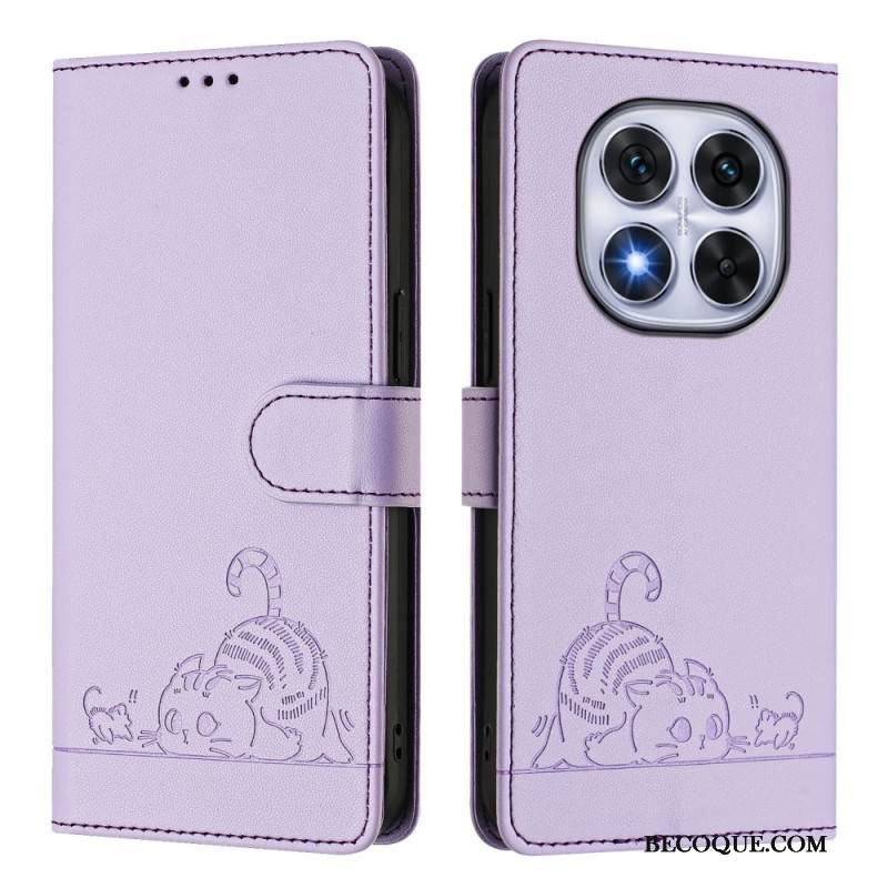 Kotelot Xiaomi Redmi Note 14 Pro 5g Rfid-suojattu Kissakuvio