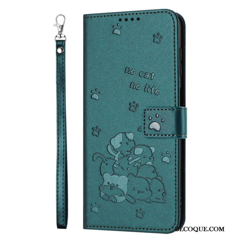 Kotelot Xiaomi Redmi Note 14 Pro Plus 5g Kissakohtaus Hihnalla