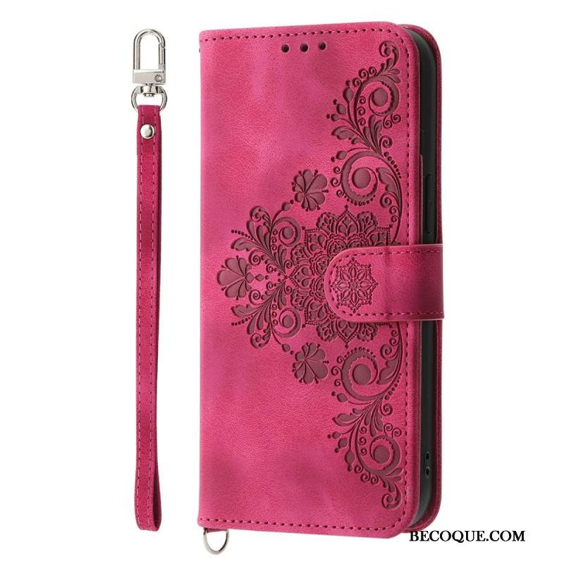 Kotelot Xiaomi Redmi Note 15 Pro Plus 5g Kukkakuvio Olkahihnalla Ja Hihnalla Suojakuori