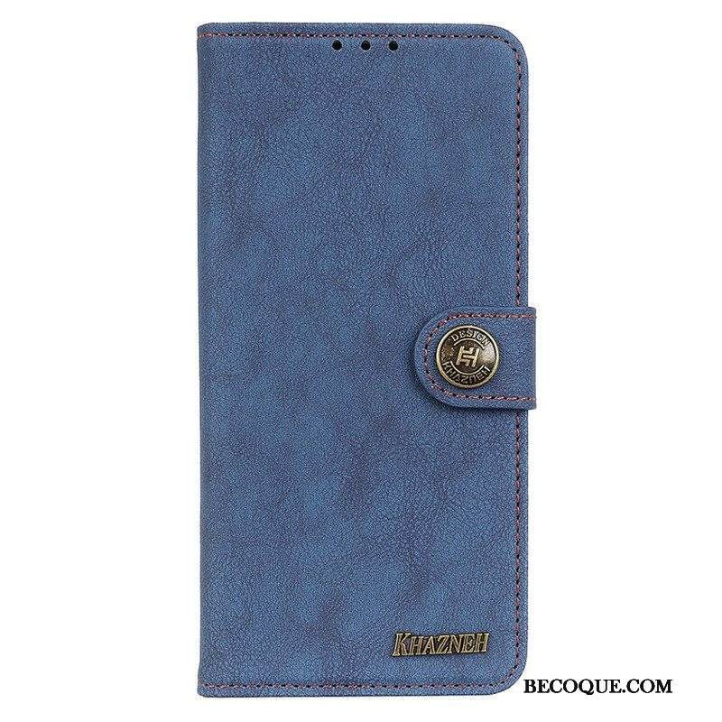 Kotelot iPhone 13 Pro Khazneh Retro Halkaistu Keinonahka