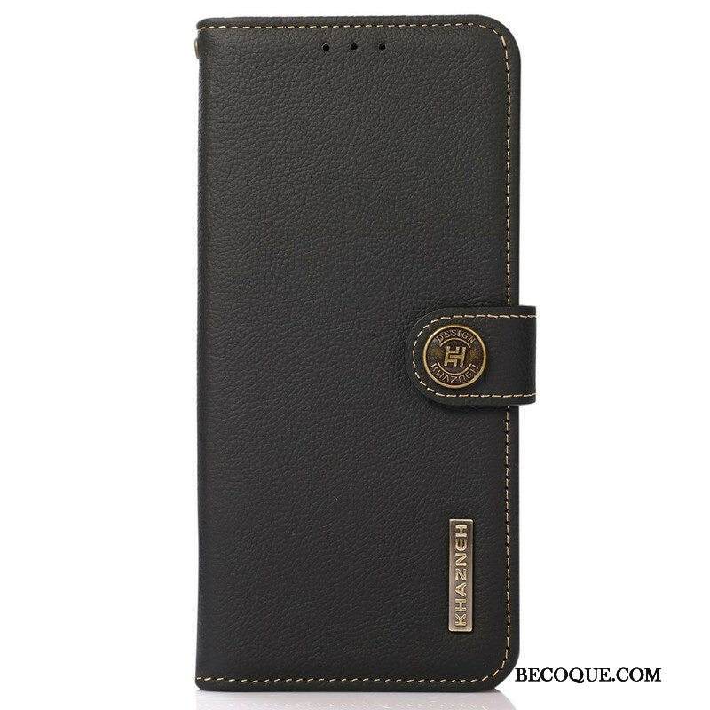 Kotelot iPhone 13 Pro Khazneh Rfid Aitoa Nahkaa