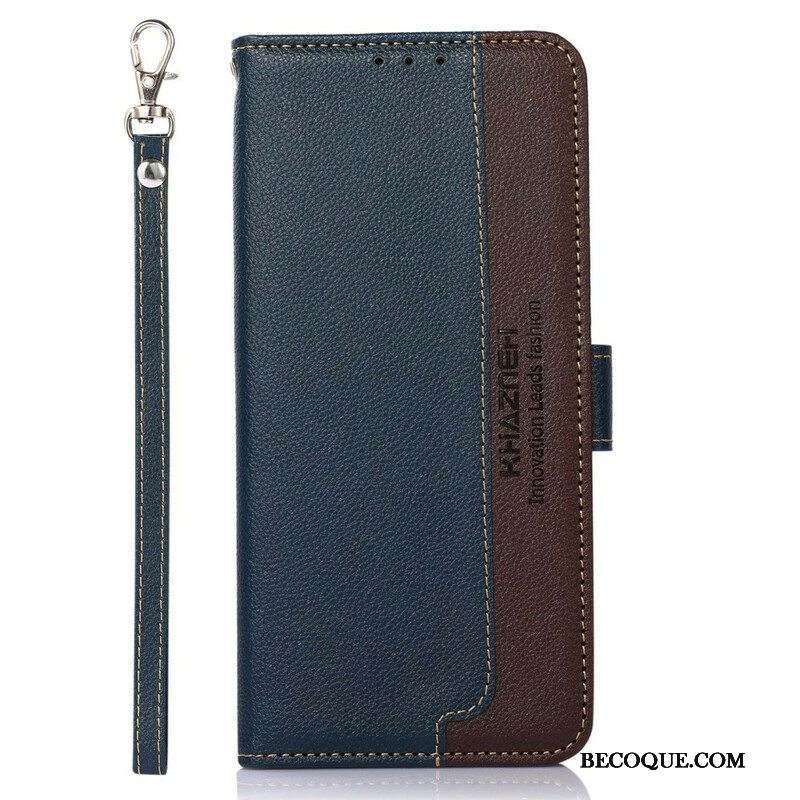 Kotelot iPhone 13 Pro Litsi Style Rfid Khazneh