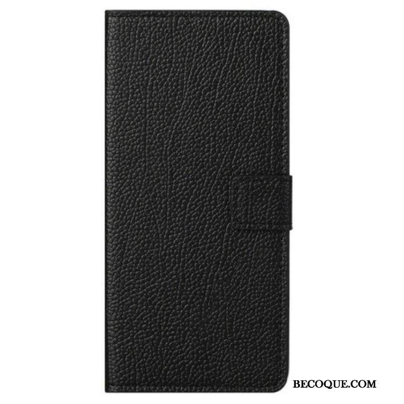 Kotelot iPhone 13 Pro Max Litchi Grain -nahkaefekti