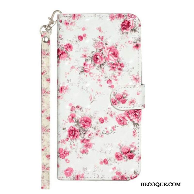 Kotelot iPhone 13 Pro Max Suojaketju Kuori Strap Light Spot Flowers