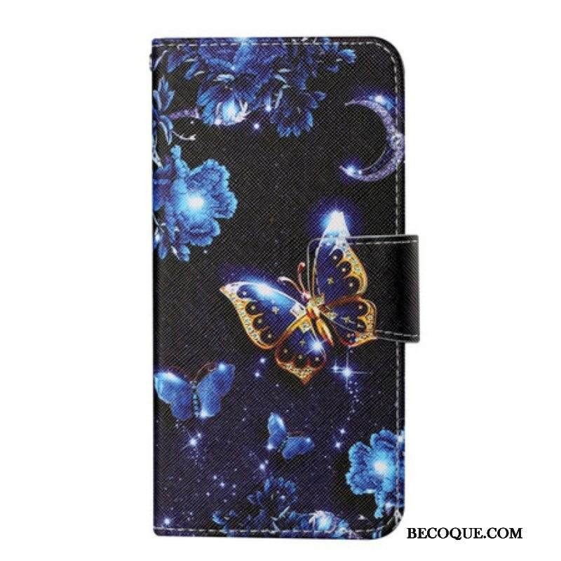 Kotelot iPhone 13 Pro Suojaketju Kuori Arvokkaita Stringiperhosia