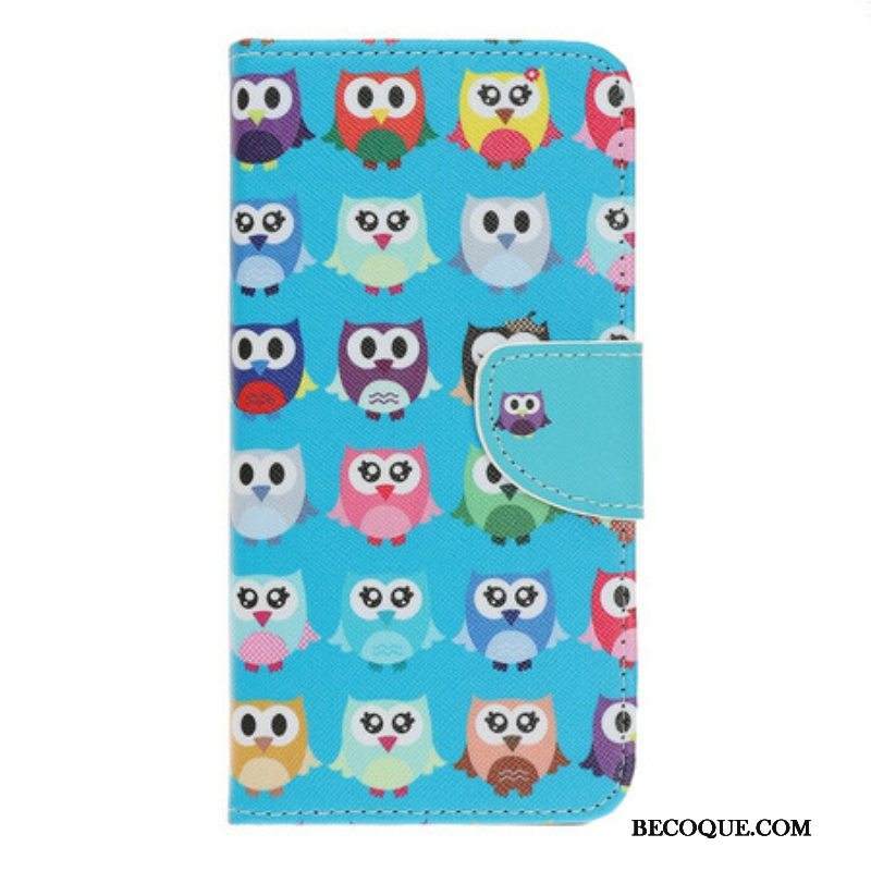 Kotelot iPhone 13 Pro Useita Pöllöjä