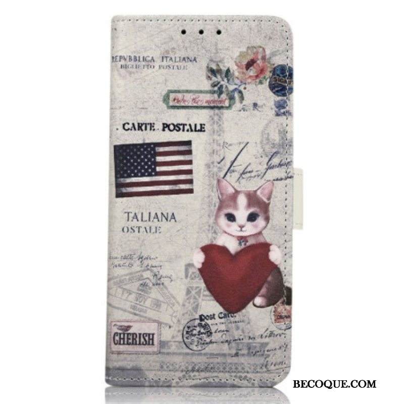 Kotelot iPhone 14 Pro Max Traveller Cat