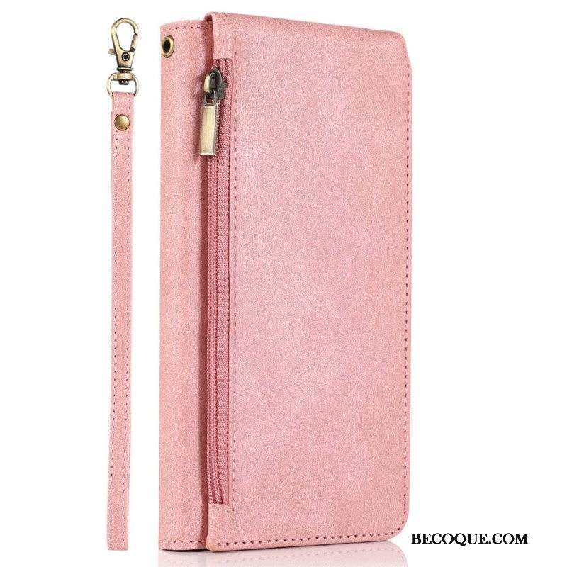 Kotelot iPhone 14 Pro Vetoketjullisen Pussin Kanssa