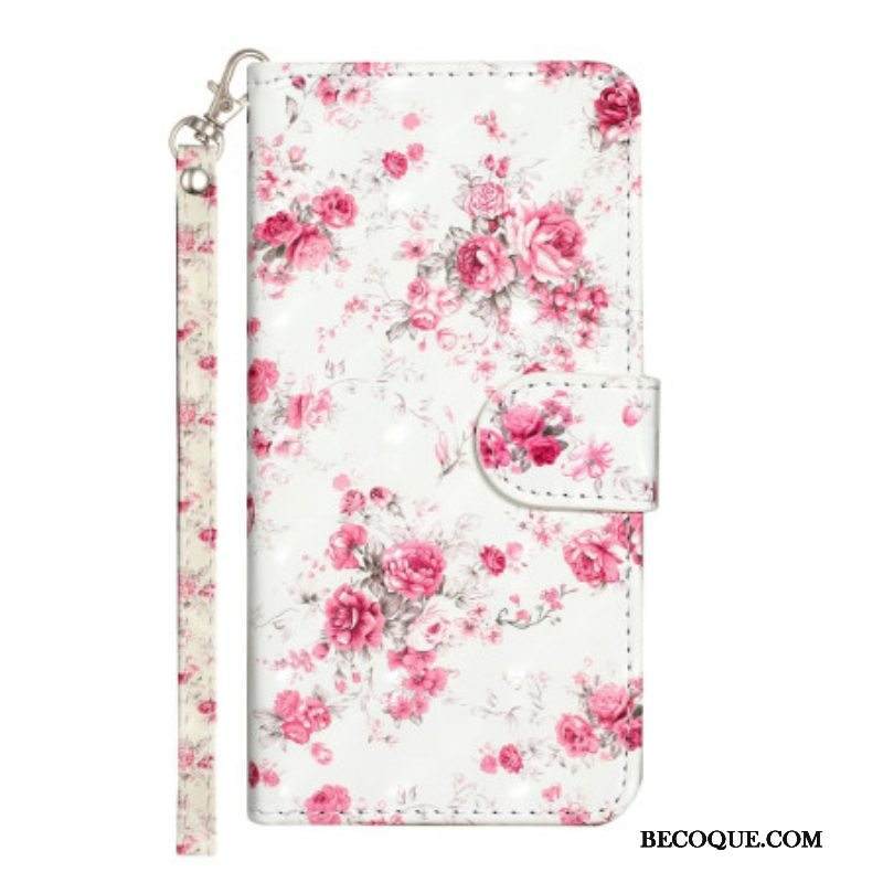 Kotelot iPhone 15 Plus Suojaketju Kuori 3d-pentu Hihnalla