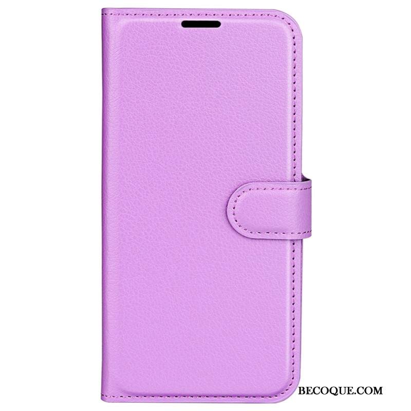 Kotelot iPhone 16 Pro Puhelinkuoret Classic Litchi Faux Leather Kotelot iPhone 16 Pro Puhelinkuoret Classic Litchi Faux Leather