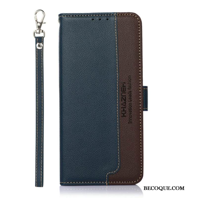 Kotelot iPhone 17 Khazneh Kaksivärinen Rfid-lompakko Suojakuori