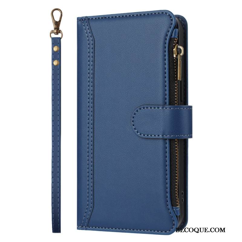 Kotelot iPhone 17 Lompakko Jossa 9 Korttipaikkaa Ja Rannehihna