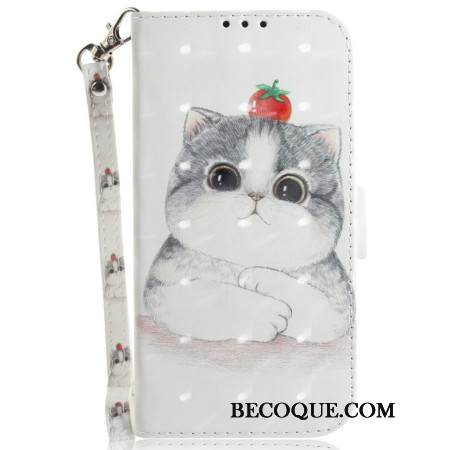 Kuoret Xiaomi Redmi Note 14 4g Kissa Ja Mansikka Hihnalla