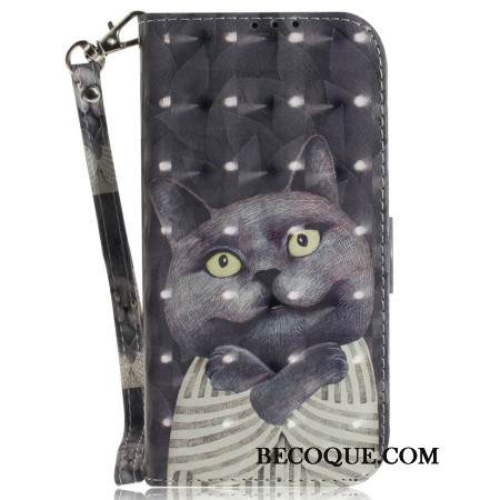 Kuoret Xiaomi Redmi Note 14 5g Harmaa Kissa Kaulanauhalla