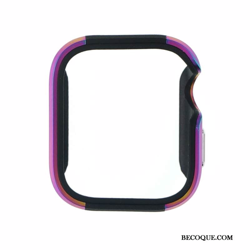 Kuori Apple Watch Series 5 Metalli Violetti Kulta, Kotelo Apple Watch Series 5 Suojaus