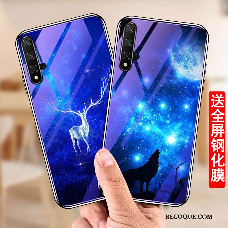Kuori Honor 20 Luova Lasi Trendi, Kotelo Honor 20 Sarjakuva Puhelimen Kuoret Murtumaton