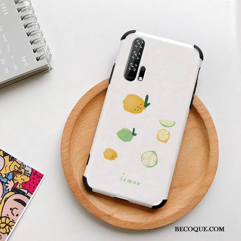 Kuori Honor 20 Pro Nahka Ihana Persoonallisuus, Kotelo Honor 20 Pro Silikoni Kustannukset Valkoinen