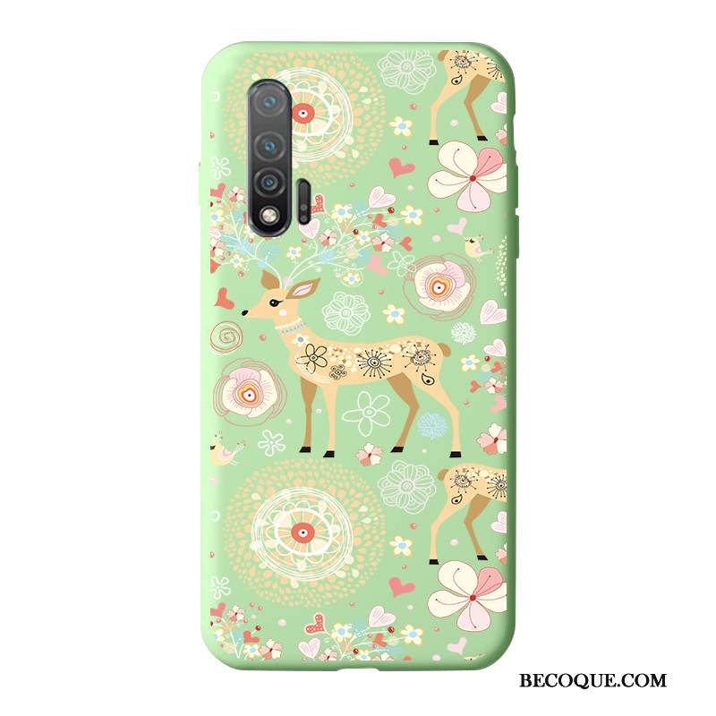 Kuori Honor 20 Pro Pehmeä Neste Vihreä Murtumaton, Kotelo Honor 20 Pro Laukut Yksinkertainen Ultra