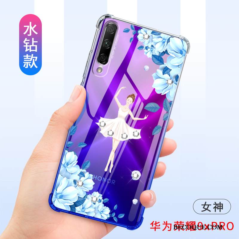 Kuori Honor 9x Pro Silikoni Puhelimen Kuoret Murtumaton, Kotelo Honor 9x Pro Suojaus Violetti