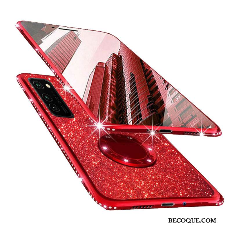 Kuori Honor View30 Pro Laukut Net Red Tide-brändi, Kotelo Honor View30 Pro Pehmeä Neste Ultra Punainen