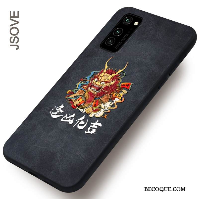 Kuori Honor View30 Pro Silikoni Murtumaton Puhelimen Kuoret, Kotelo Honor View30 Pro Kohokuviointi Kukkakuvio Net Red