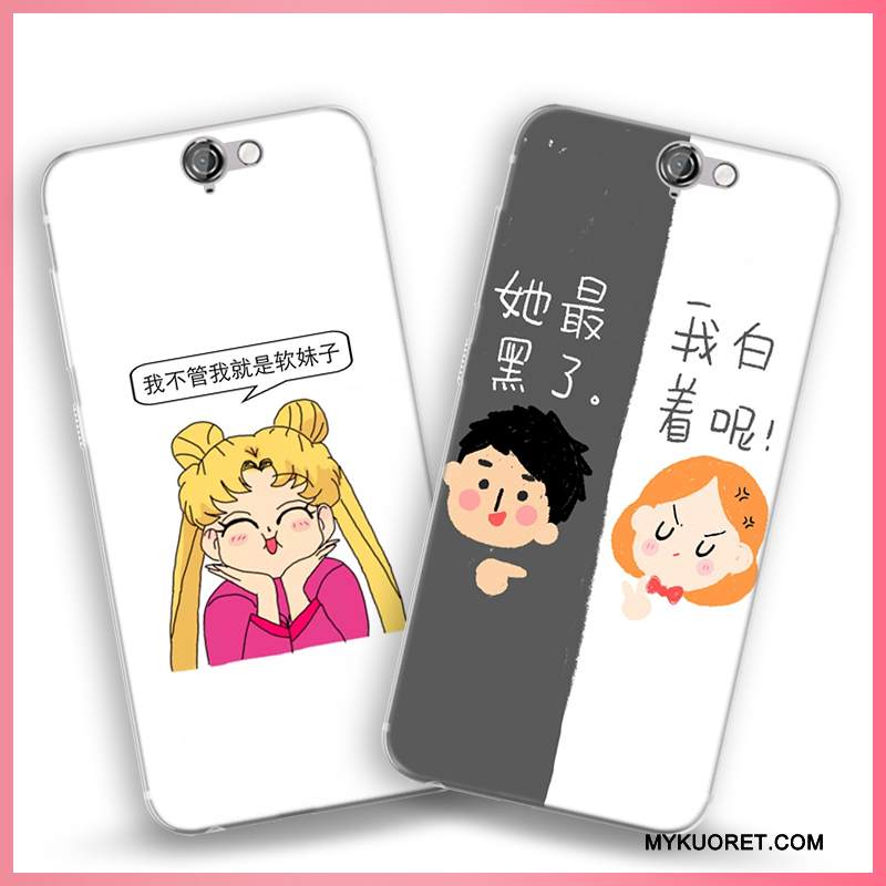 Kuori Htc One A9 Pehmeä Neste Puhelimen Kuoret Valkoinen, Kotelo Htc One A9 Suojaus Läpinäkyvä Ohut