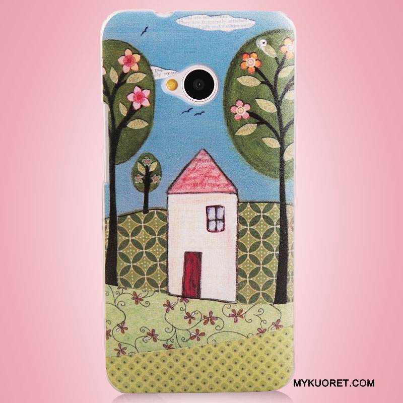 Kuori Htc One M7 Monivärinen Puhelimen Kuoret, Kotelo Htc One M7 Maalaus