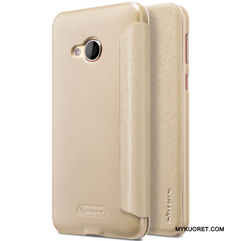 Kuori Htc U Play Nahka Murtumaton Kulta, Kotelo Htc U Play Suojaus