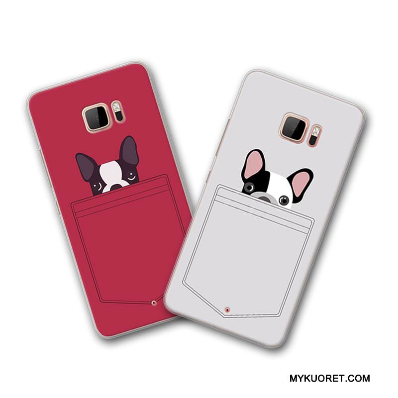 Kuori Htc U Ultra Luova Persoonallisuus Kova, Kotelo Htc U Ultra Sarjakuva Harmaa Trendi