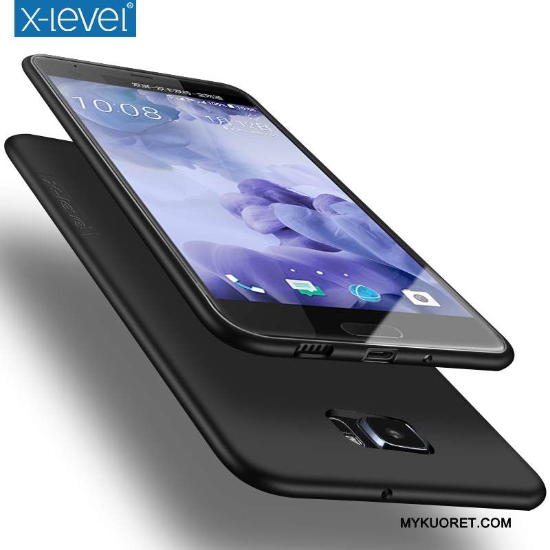 Kuori Htc U Ultra Suojaus Musta Puhelimen Kuoret, Kotelo Htc U Ultra Pehmeä Neste Pesty Suede