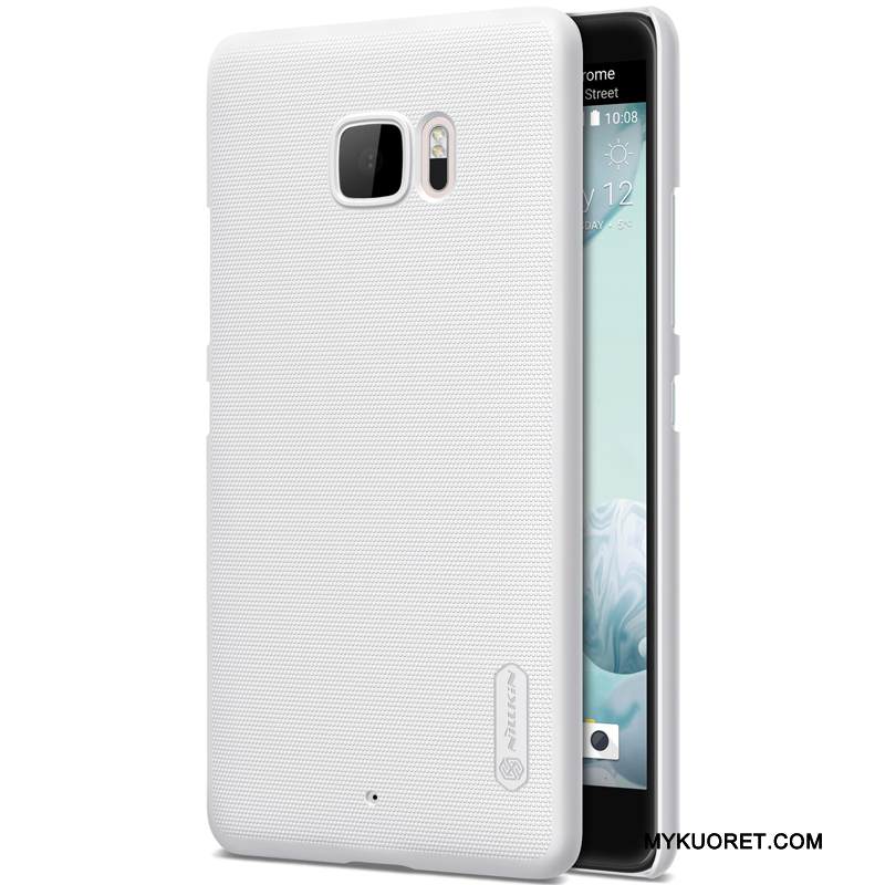 Kuori Htc U Ultra Suojaus Puhelimen Kuoret Valkoinen, Kotelo Htc U Ultra Pesty Suede Kulta