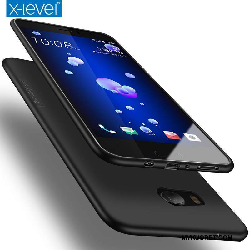 Kuori Htc U11+ Pehmeä Neste Puhelimen Kuoret Pesty Suede, Kotelo Htc U11+ Suojaus Murtumaton Ultra