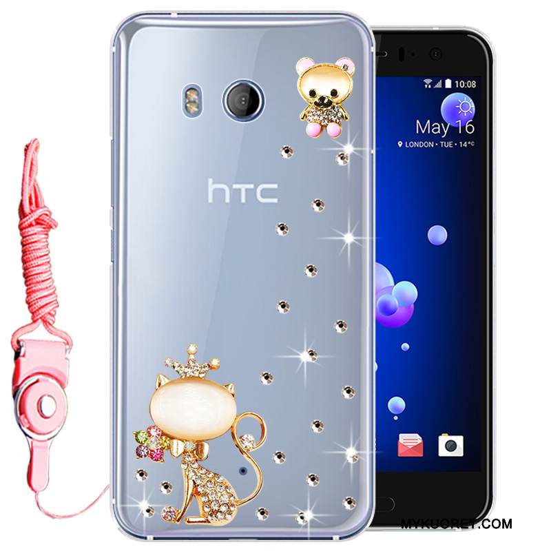 Kuori Htc U11 Strassi Kulta Murtumaton, Kotelo Htc U11 Silikoni Puhelimen Kuoret