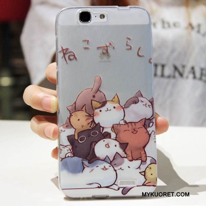 Kuori Huawei Ascend G7 Pehmeä Neste Murtumaton Puhelimen Kuoret, Kotelo Huawei Ascend G7 Monivärinen
