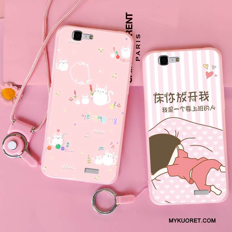 Kuori Huawei Ascend G7 Silikoni Murtumaton Puhelimen Kuoret, Kotelo Huawei Ascend G7 Tuki Jauhe Rengas