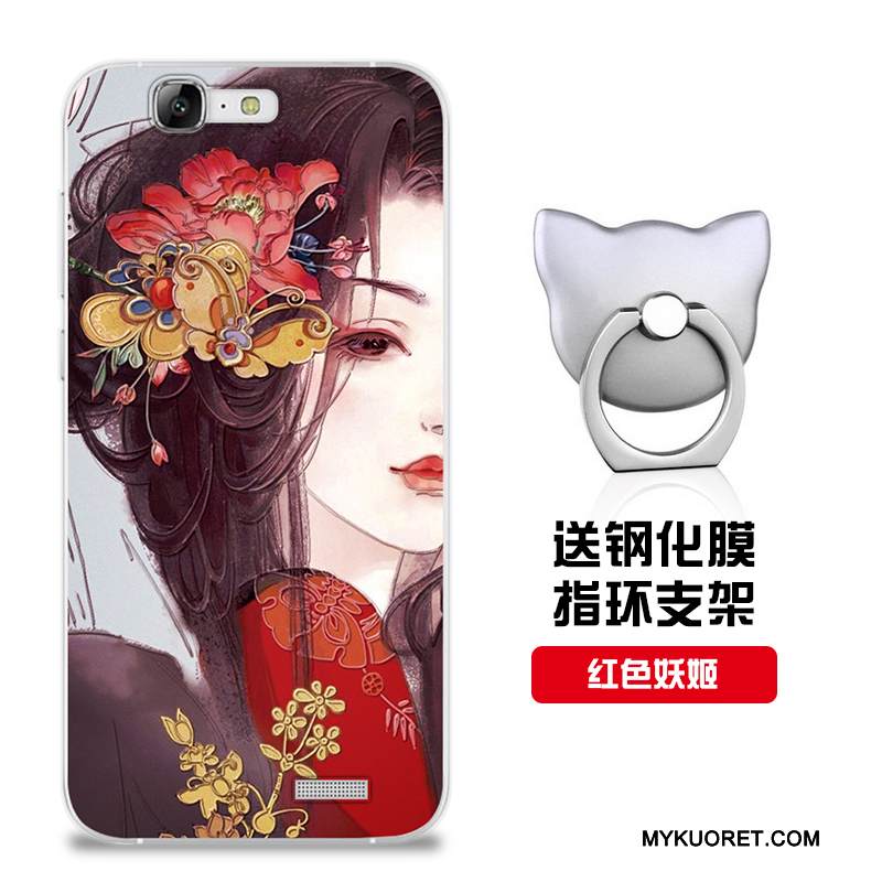 Kuori Huawei Ascend G7 Silikoni Punainen Malli, Kotelo Huawei Ascend G7 Pehmeä Neste Muokata Puhelimen Kuoret