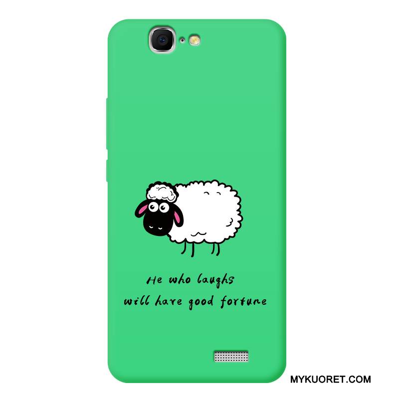 Kuori Huawei Ascend G7 Silikoni Vihreä Trendi, Kotelo Huawei Ascend G7 Laukut Puhelimen Kuoret Pesty Suede