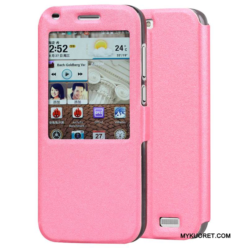 Kuori Huawei Ascend G7 Suojaus Puhelimen Kuoret Jauhe, Kotelo Huawei Ascend G7 Nahka