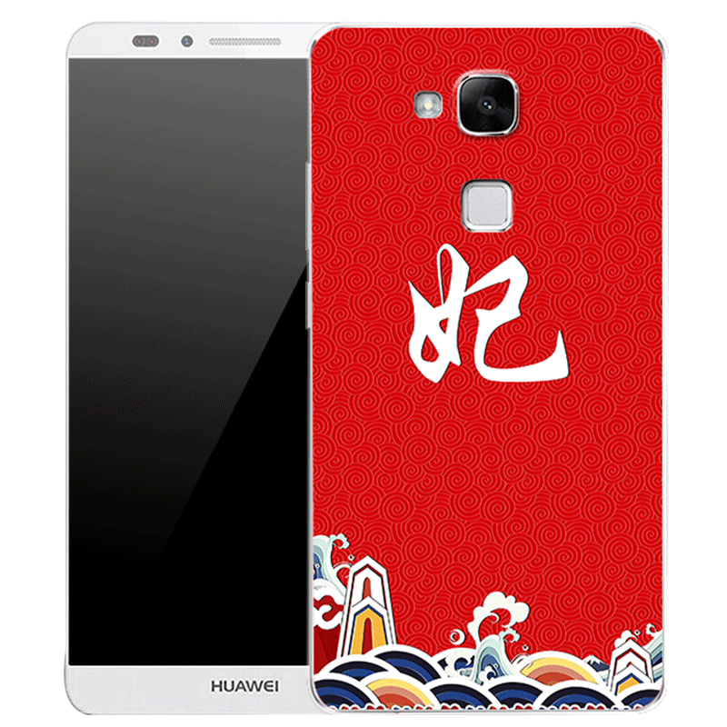 Kuori Huawei Ascend Mate 7 Pehmeä Neste Läpinäkyvä Punainen, Kotelo Huawei Ascend Mate 7 Silikoni Murtumaton Trendi