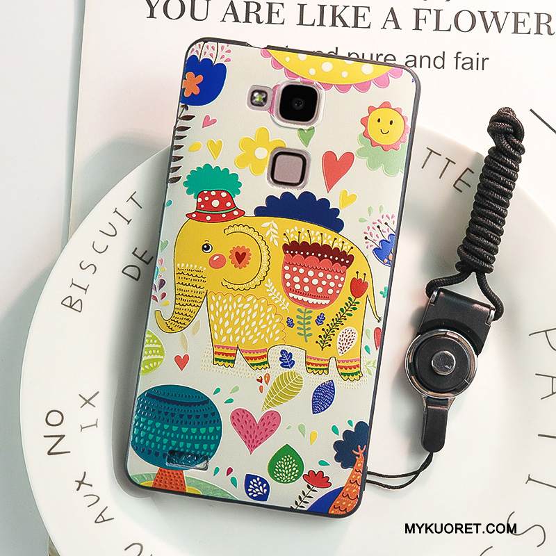 Kuori Huawei Ascend Mate 7 Pehmeä Neste Puhelimen Kuoret Ripustettavat Koristeet, Kotelo Huawei Ascend Mate 7 Silikoni Murtumaton Pesty Suede