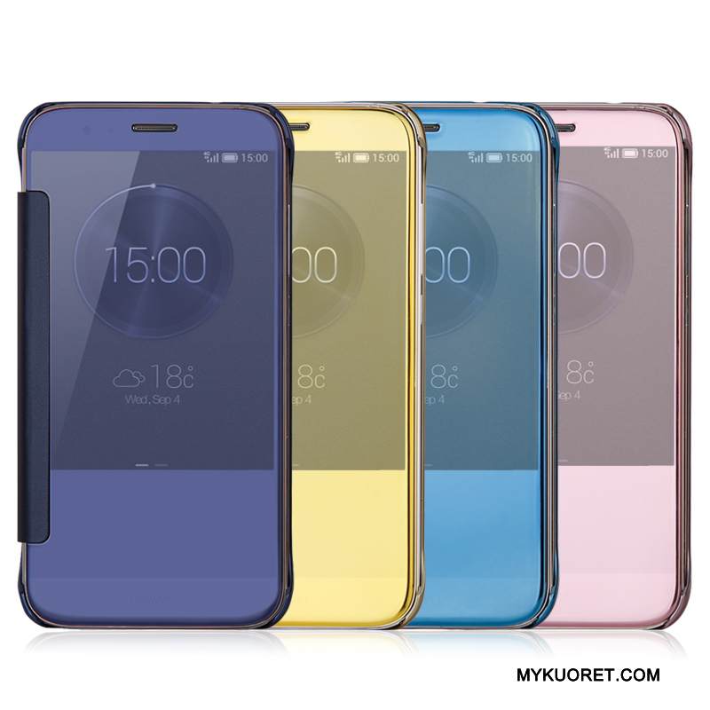 Kuori Huawei G7 Plus Nahka Peili Lohikäärme, Kotelo Huawei G7 Plus Kuoret Puhelimen Kuoret