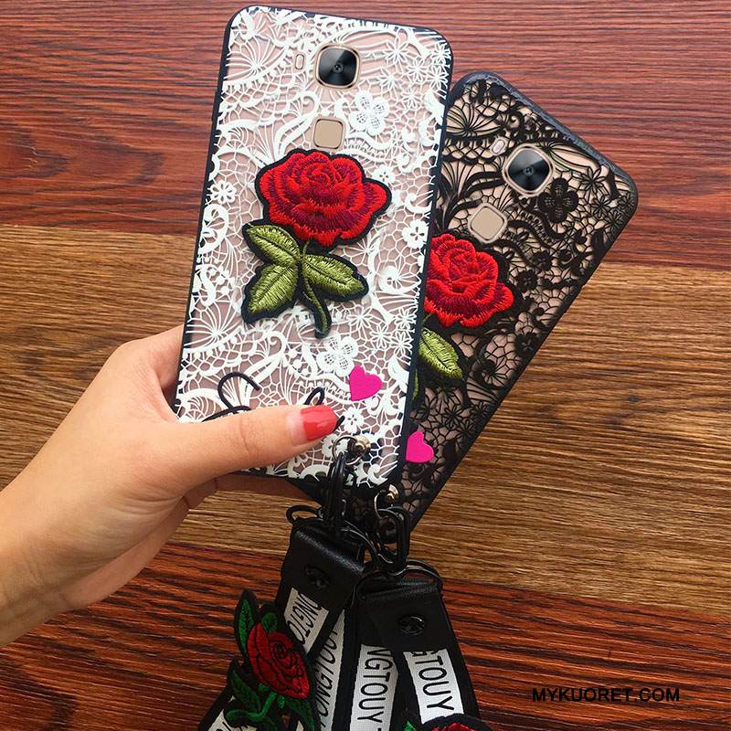 Kuori Huawei G7 Plus Pehmeä Neste Ripustettavat Koristeet Kukka, Kotelo Huawei G7 Plus Suojaus Trendi Puhelimen Kuoret