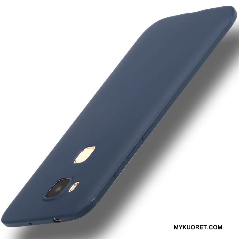 Kuori Huawei G7 Plus Pehmeä Neste Sininen Pesty Suede, Kotelo Huawei G7 Plus Laukut Puhelimen Kuoret Trendi